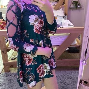 Kids xl, casual floral dress. $15. Worn 1 time.